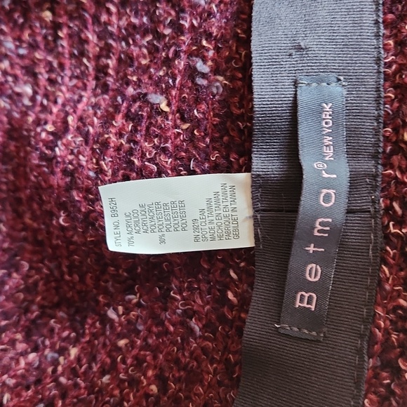 Betmar New York vintage cloche maroon woamns hat - Picture 5 of 14